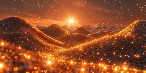 Wall Mural - christmas tree in the night