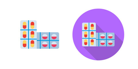 Wall Mural - Aspirin Vector Icon