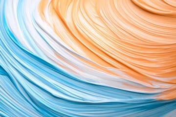 Leinwandbilder - Colorful swirls and bold strokes merge to create a vibrant abstract background. This fluid composition offers a sense of movement, perfect for inspiration
