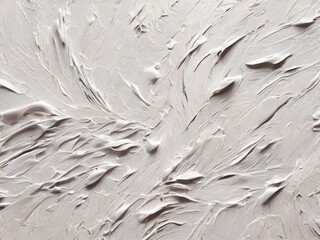 Poster - Abstract white oil paint brushstrokes texture pattern background