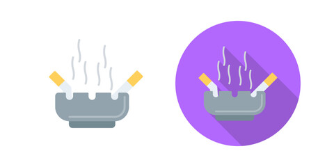 Wall Mural - Ashtray Vector Icon