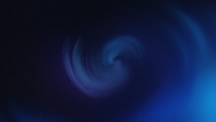 Poster - Abstract blue and black gradient background with soft blurry shapes and light creating a sense of depth