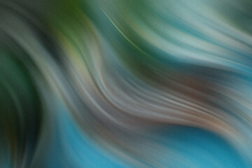 Poster - Abstract blurred background featuring shades of green blue and gray creating a dreamy ethereal effect