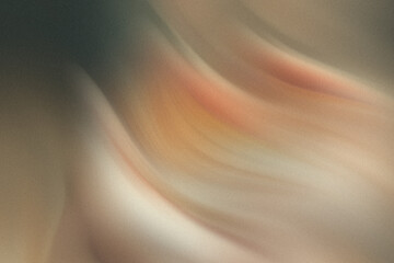 Poster - Close up shot focusing on a blurry abstract swirl of light and dark shades creating a soft texture effect
