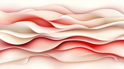 Wall Mural - Abstract waves of soft, layered colors.