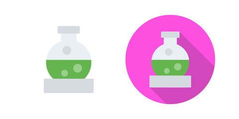 Canvas Print - flask vector icon