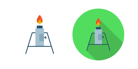 Canvas Print - burner vector icon