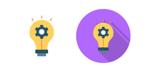 Canvas Print - idea vector icon