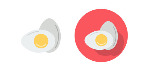 Canvas Print - egg vector icon
