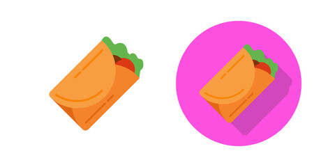 Canvas Print - kebab vector icon