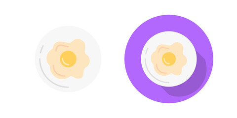 Canvas Print - breakfast vector icon