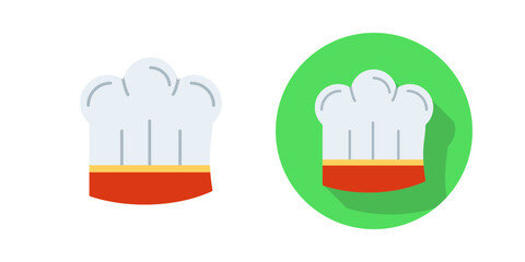 Canvas Print - chef hat vector icon