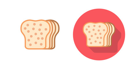 Canvas Print - bread vector icon