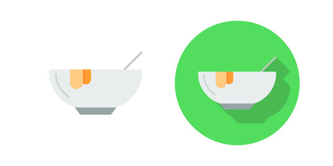 Canvas Print - soup vector icon