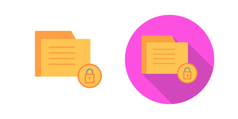 Canvas Print - data security vector icon