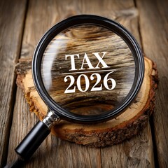 Aufkleber - Tax 2026 Under Scrutiny: A Magnifying Glass on Future Financial Obligations and Tax Planning