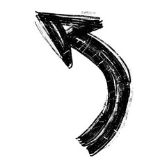Poster - black curve arrow graphic symbol style vector