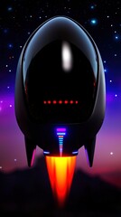 Wall Mural - ufo in space