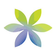 Wall Mural - technology logo shape illustration gradient decorative vector