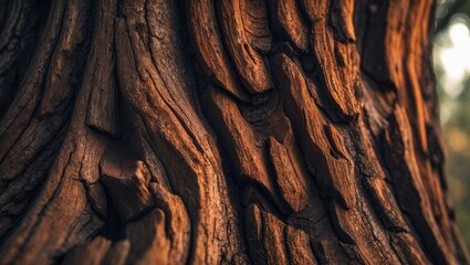 Poster - Rugged Tree Bark Texture for Background and Design