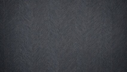 Poster - Grey Tweed Fabric with Herringbone Pattern and Wool Texture for Interior Design