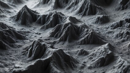 Poster - Gray stone backdrop with rugged rock texture for wide banner design