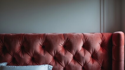 Poster - Luxurious tufted velvet upholstery for sophisticated interior design