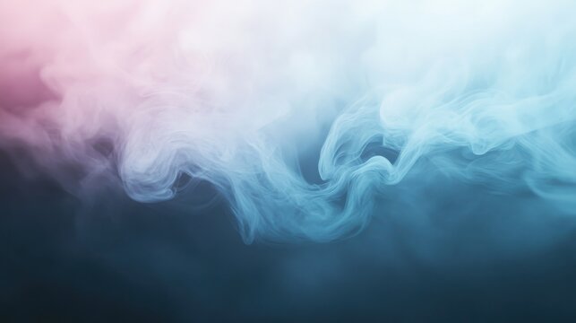 Color swirl background with a curving fog wave effect