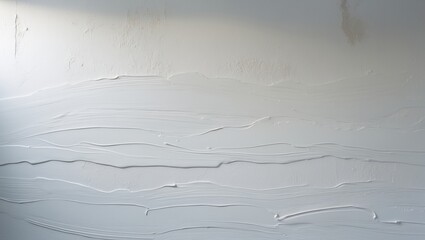 Poster - White painted wall background with plaster stains and textured effect