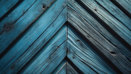 Poster - Close-up of aged wood with chevron pattern highlighting rustic texture and detailed grain