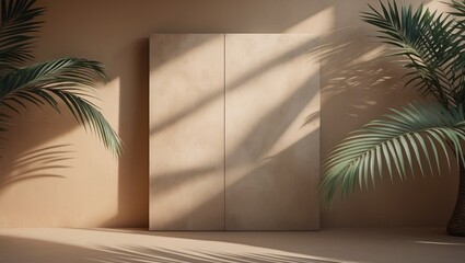 Poster - Autumn-inspired interior display featuring natural home decor with shadow and fall elements