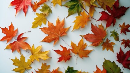 Aufkleber - Autumn foliage decorative design