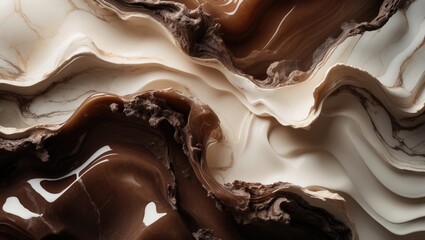Poster - High-resolution marble background with abstract texture and gold accents