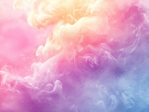 Pushing glowing mist element on a dreamy ripple backdrop