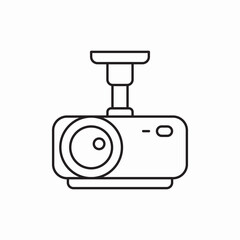 Poster - projector icon vector sign