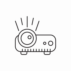 Poster - projector icon vector sign