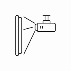 Poster - projector icon vector sign