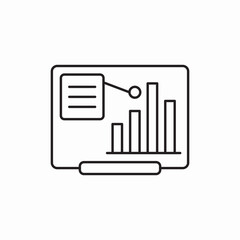 Poster - Business dashboard statistics report icon vector sign