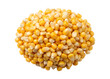 © PERFECT QUALITY - Close up shot of heap of vibrant golden yellow corn kernels on transparent background png