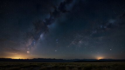 Wall Mural - Clouds streak across the Milky Way