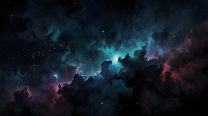 Wall Mural - Image nebula, Set against the vast, dark, and mystical expanse of the universe. 
