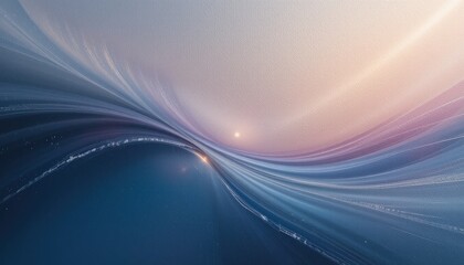 Poster - Fluid motion abstract art digital creation modern aesthetic serene environment wide-angle view artistic concept