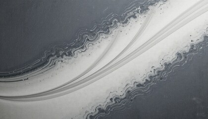 Poster - Dynamic abstract wave patterns digital art modern design minimalist style high contrast fluid concepts