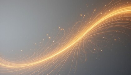 Poster - Dynamic light trail motion abstract space digital art ethereal environment close-up view creative concept for visual impact