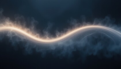 Aufkleber - Dynamic light wave action abstract digital space visual art ethereal environment close-up perspective motion and energy concept