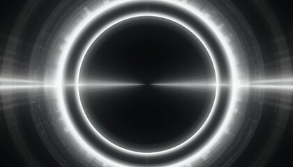 Poster - Dynamic motion graphic circle animation digital space abstract art technology futuristic perspective
