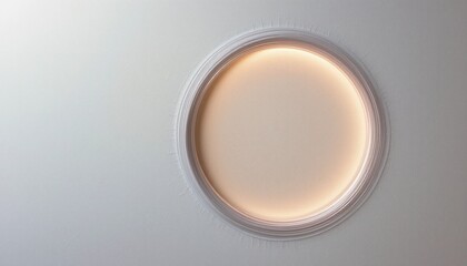 Poster - elegant circular light design modern interior space architectural detail contemporary environment to
