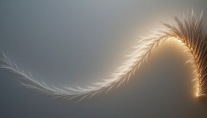 Poster - Illuminated natural curvature abstract setting visual art soft lighting ethereal atmosphere