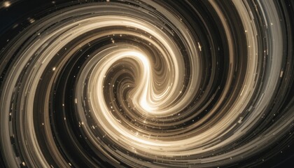 Poster - Exploring cosmic swirls a journey through a hypothetical black hole space digital art galactic environment abstract viewpoint