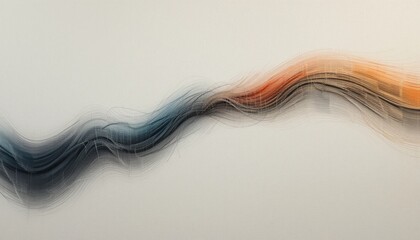 Poster - Fluid motion abstract wave art digital medium modern environment contemporary aesthetic